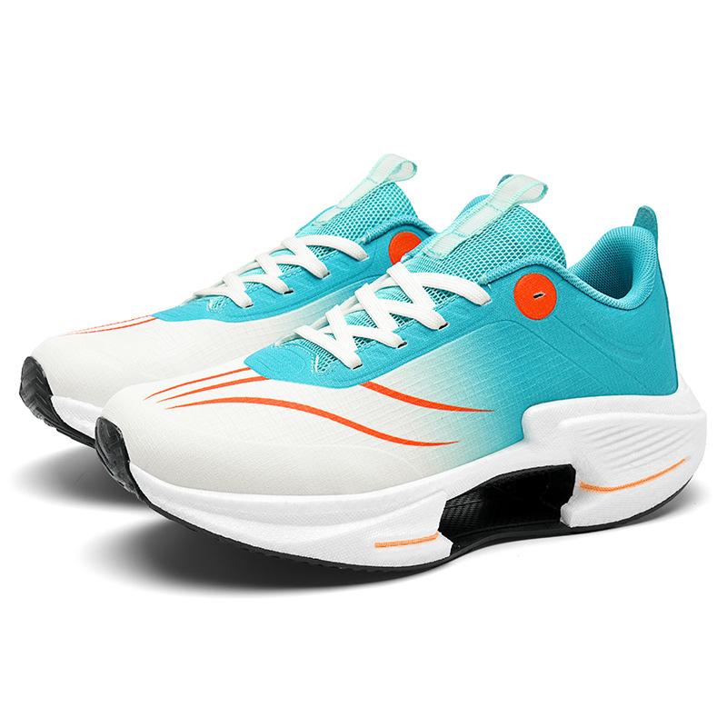 

Настоящая попкорновая резиновая подошва нескользящие сетчатые дышащие кроссовки мужские мягкая подошва амортизация легкие повседневные спортивные туфли студенческие 45