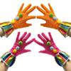 Christmas Gloves Colorful Festive Party Accessories Warm Soft Breathable Fabric For Holiday Cosplay Winter Event
