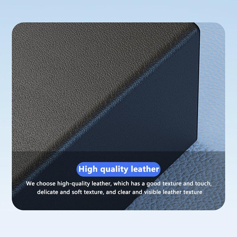 Pu Leather Computer Protective Case With Cover And Storage Pocket Mini Pc Holder Stand Bracket For Mac Mini M4 2024