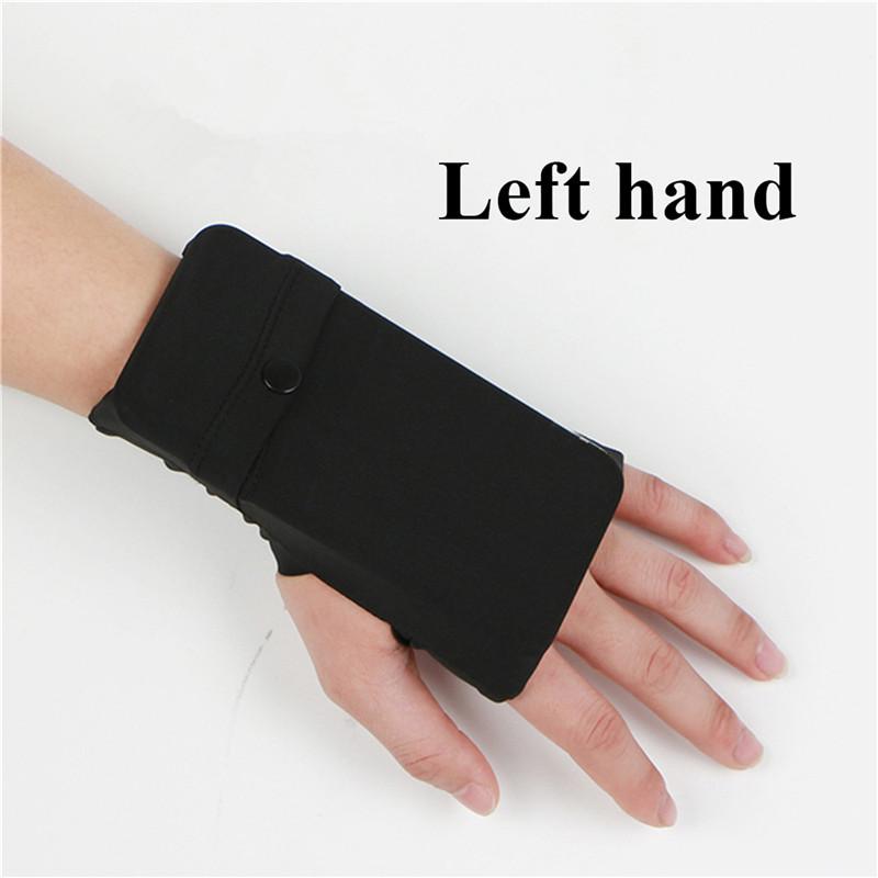 Left/Right Handed Sports Wrist Pouch Mobile Phone Bag Multifunctional Outdoor Running Arm Palm Bag
