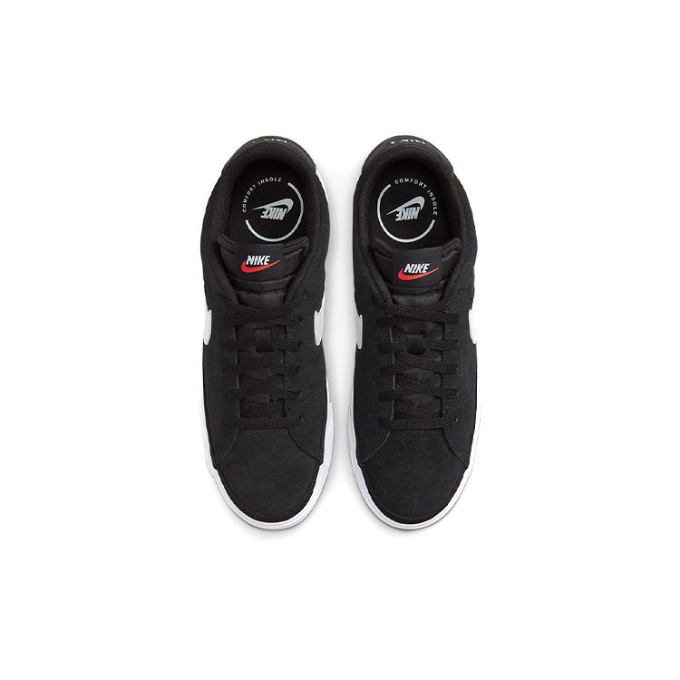 Nike Court Legacy Suede Čierne Biele Pánske Tenisky Gumené Svetlohnedé DH0956-001