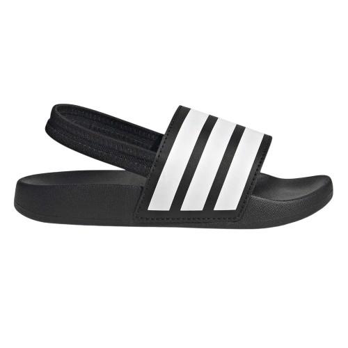 adidas Childrens/Kids Adilette 3 Stripes Elastic Slingback Flat Slides