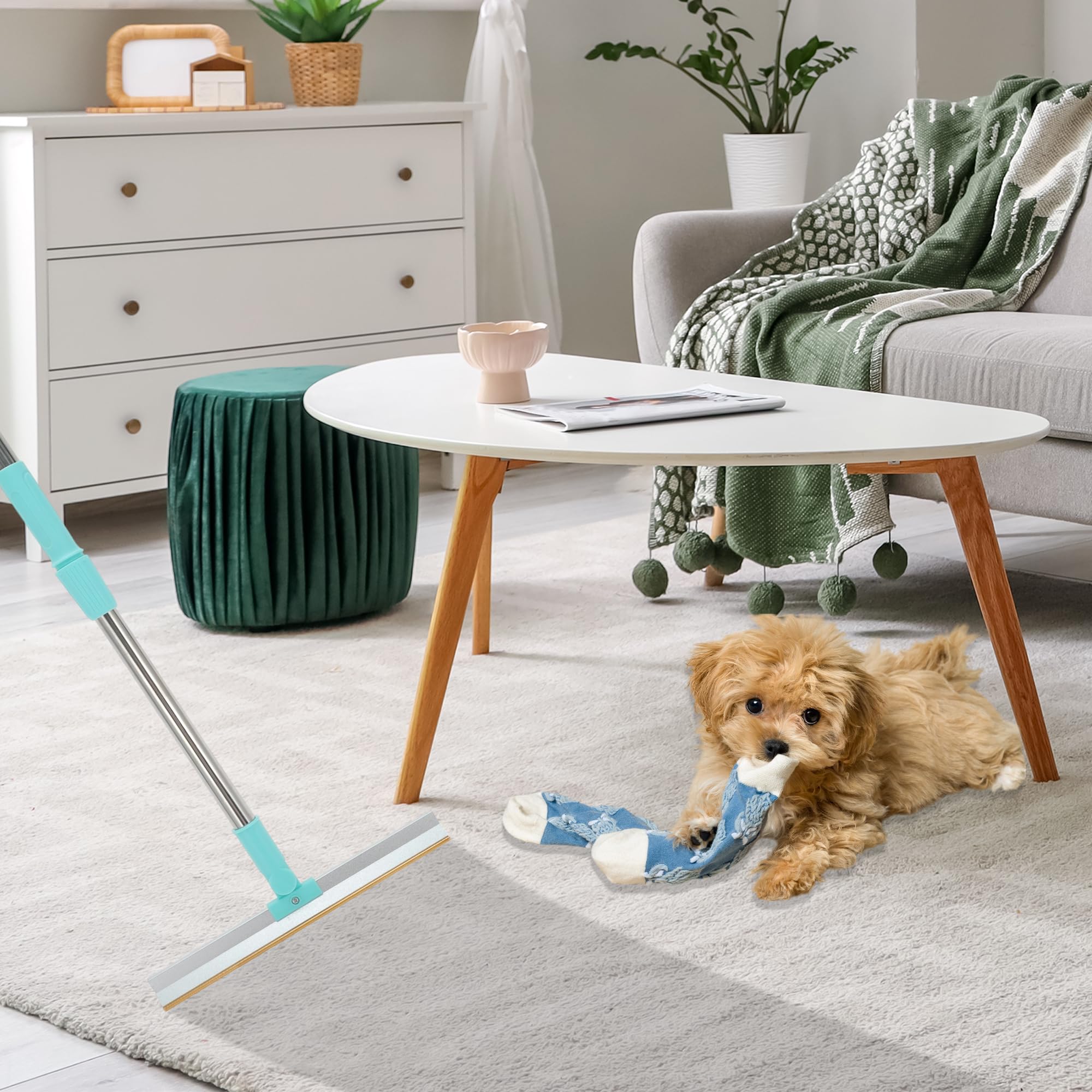 

GLIDESMOOTH Pet Hair Removal Dog Hair Remover with Wide Copper Carpet Carpet Scraper Removal Tool for Deep Blue Tool, Blade, Rake, Cleaning, синий