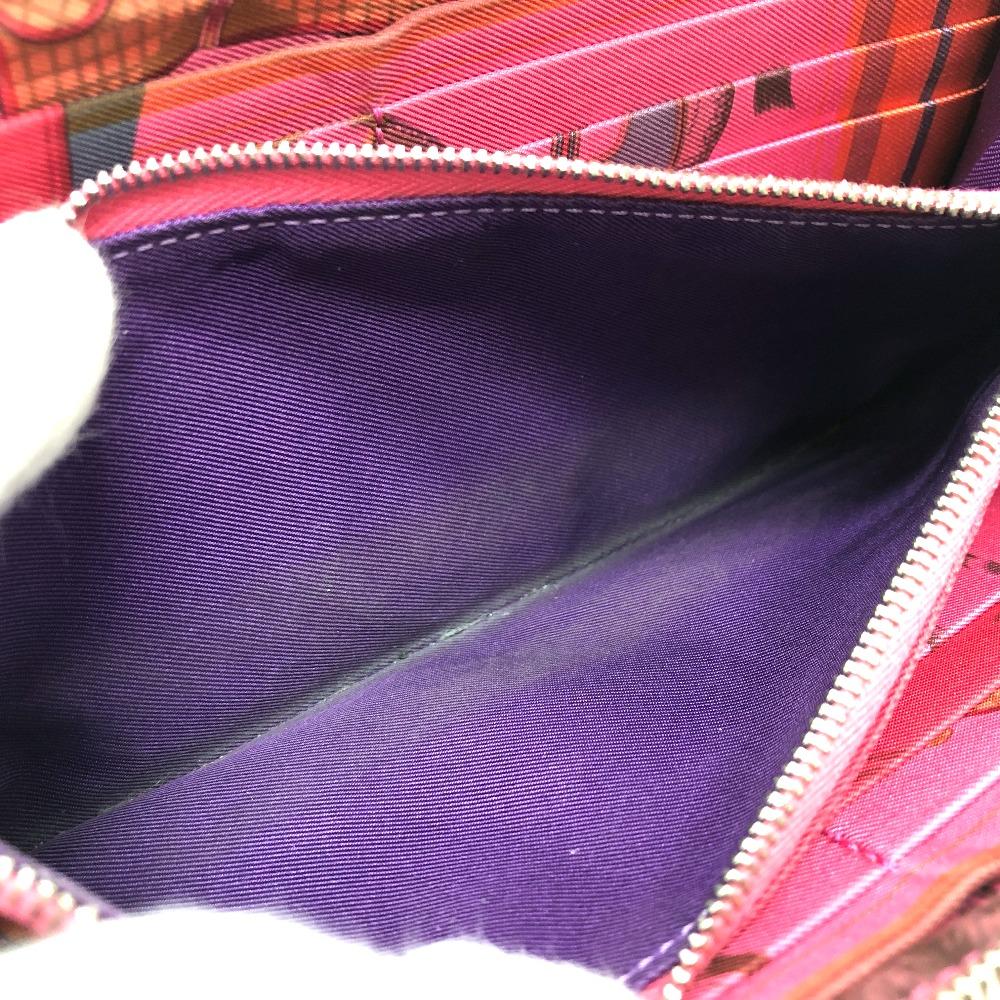 HERMES Azap Long Silk-In Long Wallet Wallet Long Wallet Epsom wine-red