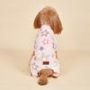 Pink Plush Dog Pajamas for Small Dogs Girl Winter Warm Puppy Pjs Fleece Clothes Sweater Outfit Cold Weather Dog Colorful Stars P