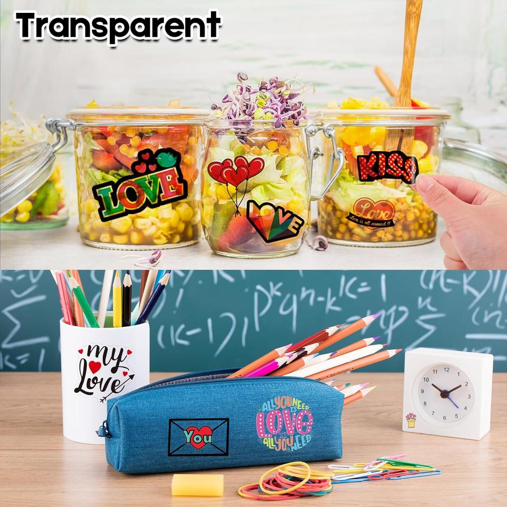 30 Sheets Printable Clear Sticker Paper for Inkjet Printer, Premium Vinyl Transparent Sticker Paper Waterproof, Dries Quickly, Vivid Colors, Tear