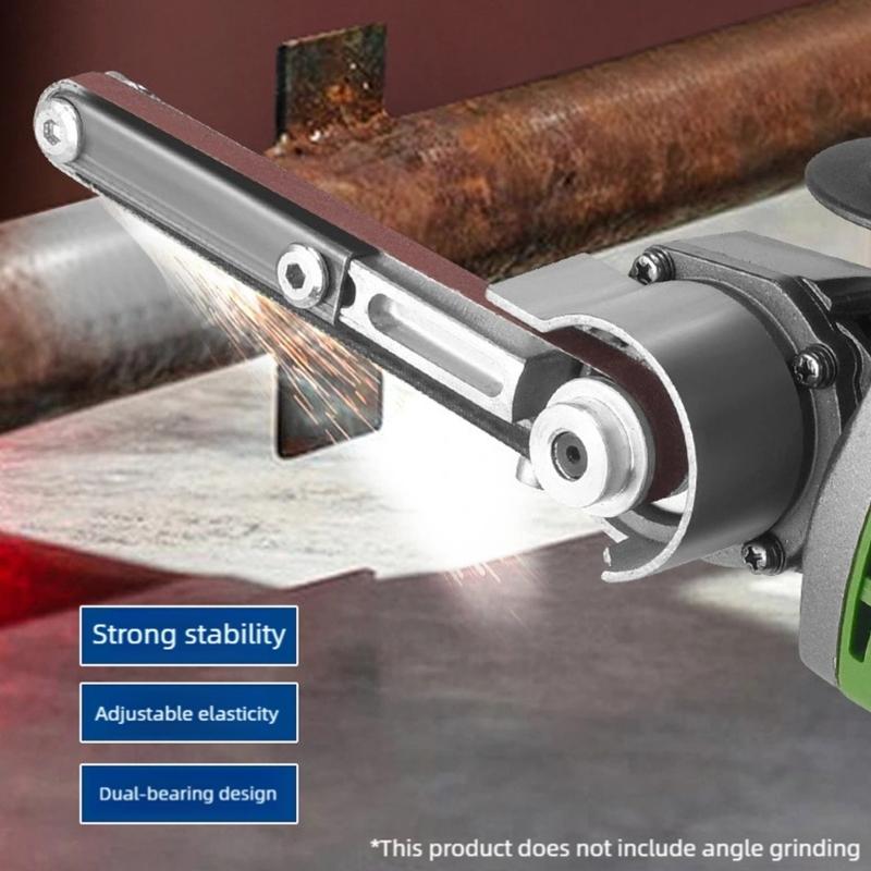 Angles Grinder Conversion Kit For Sanding Machines Double Bearing Stability Thickened Belt Sander Attachment