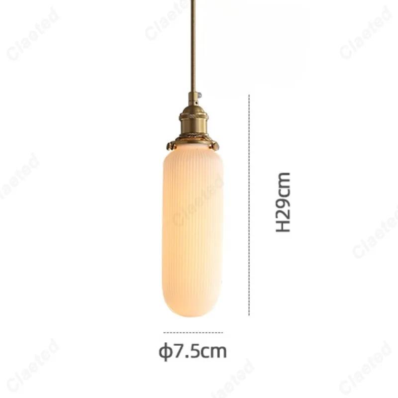 Minimally designed LED ceramic E27pendant light bedroom bedside lamp indoor living room dining room corridor decoration lighting