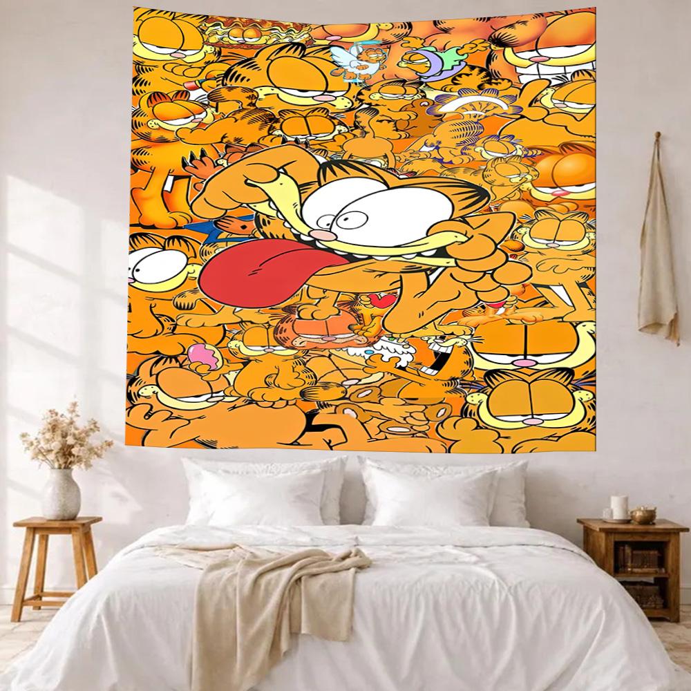 Garfield S Couch Adventure Wall Decor Tapestry Art For Pet Memorial Birthdaywedding Party Backdrop Family Gift