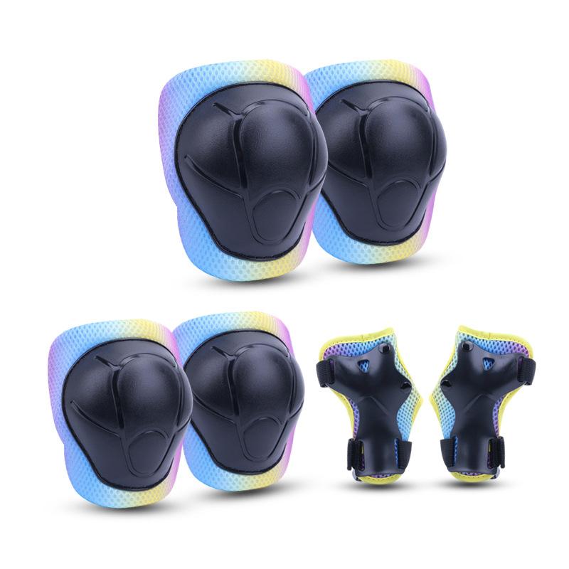 Children's Roller Skating Protective Gear Set Balance Car Skateboard Palm Pads Skating Knee Pads Elbow Pads Bicycle Seven-piece Hard Hat