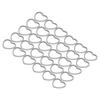 30pcs Stainless Steel Stainless Steel Pendants Hollow Frame Small Linking Ring Charms Silver 14mm Size