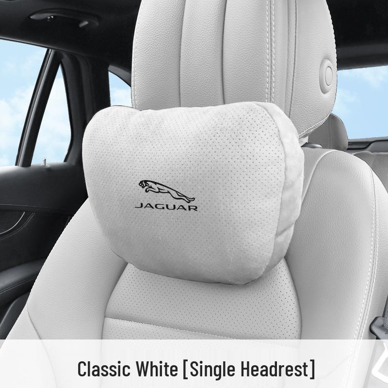 Atmungsaktive Nackenstützen-Kopfstützen aus Wildleder für Jaguar XEL/XFL/F-PACE Autositze