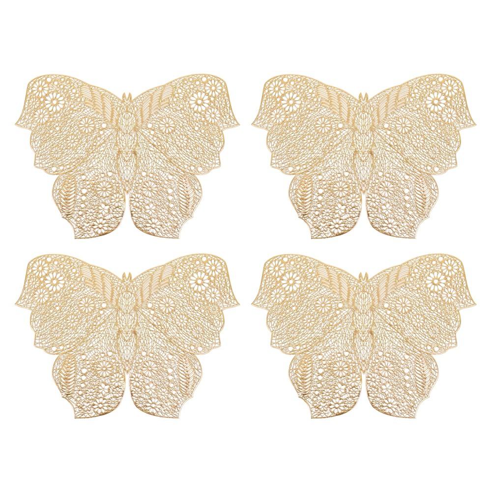 

Beautifully Crafted Butterfly Design Placemat Set Perfect for Table Settings