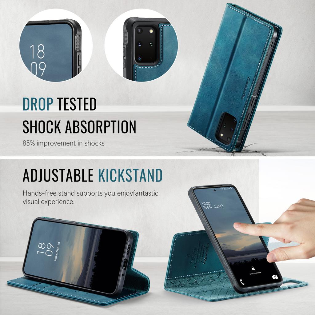For Samsung Galaxy S20 Plus 5G Case CASEME C49 Compatible with MagSafe RFID Blocking Detachable Wallet Leather Phone Cover