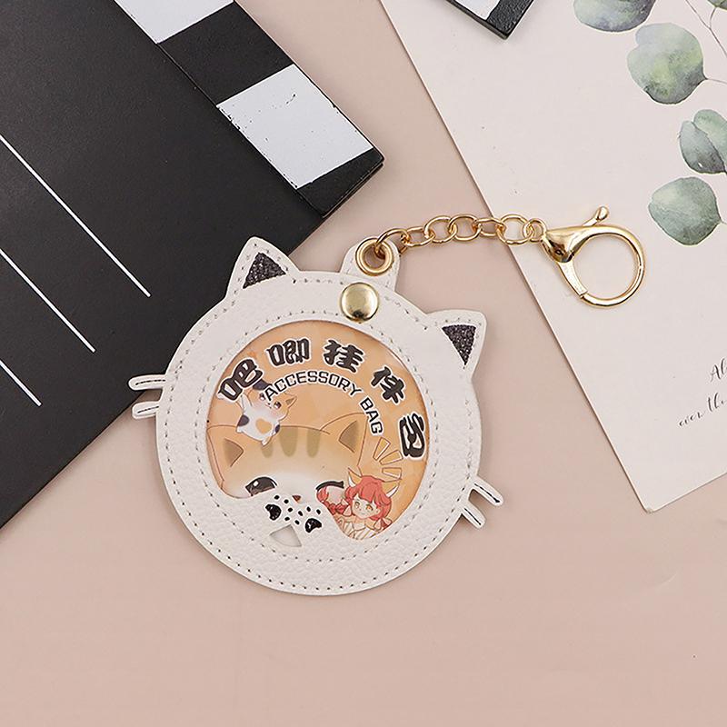 New Cat Shape Ita Bag Pins Badge Protector Case For 58Mm Anime Badges Decoration Bag Accessories Pin Case Birthday Gift