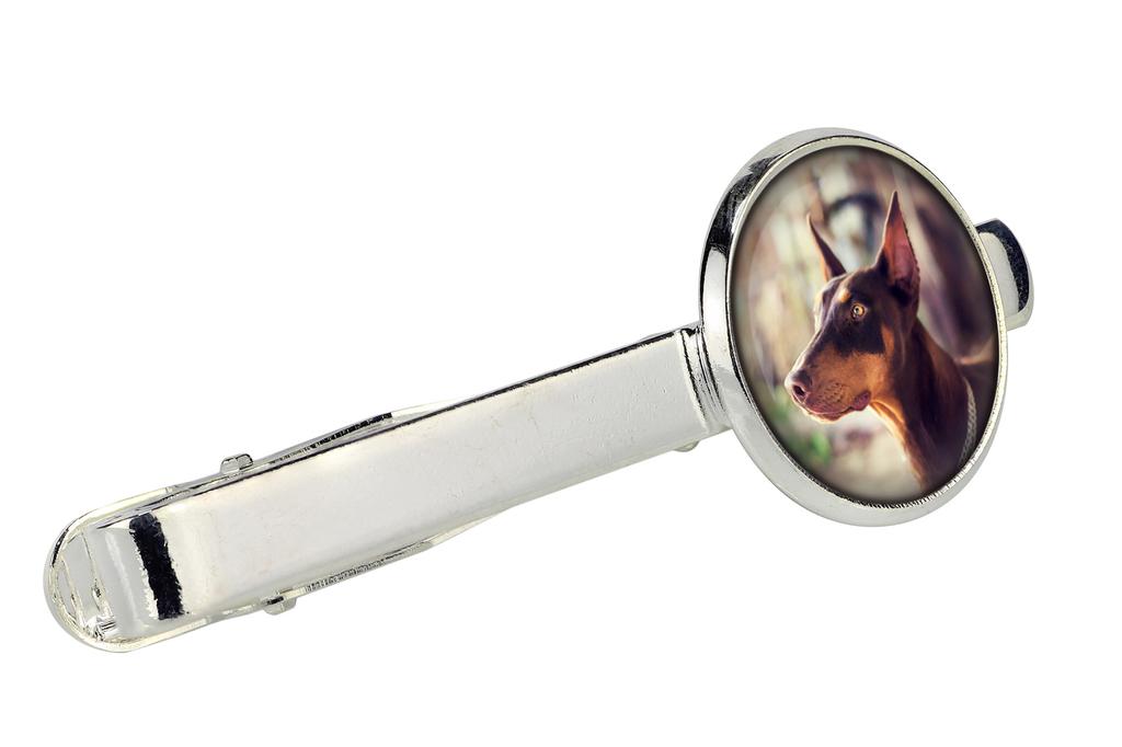 Dobermann, Dobermann Pinscher, Dobie - Manschettenknöpfe und Krawatte mit Ihrem Foto, eine Anzugdekoration, Herrenschmuck von der Marke Art-Dog.