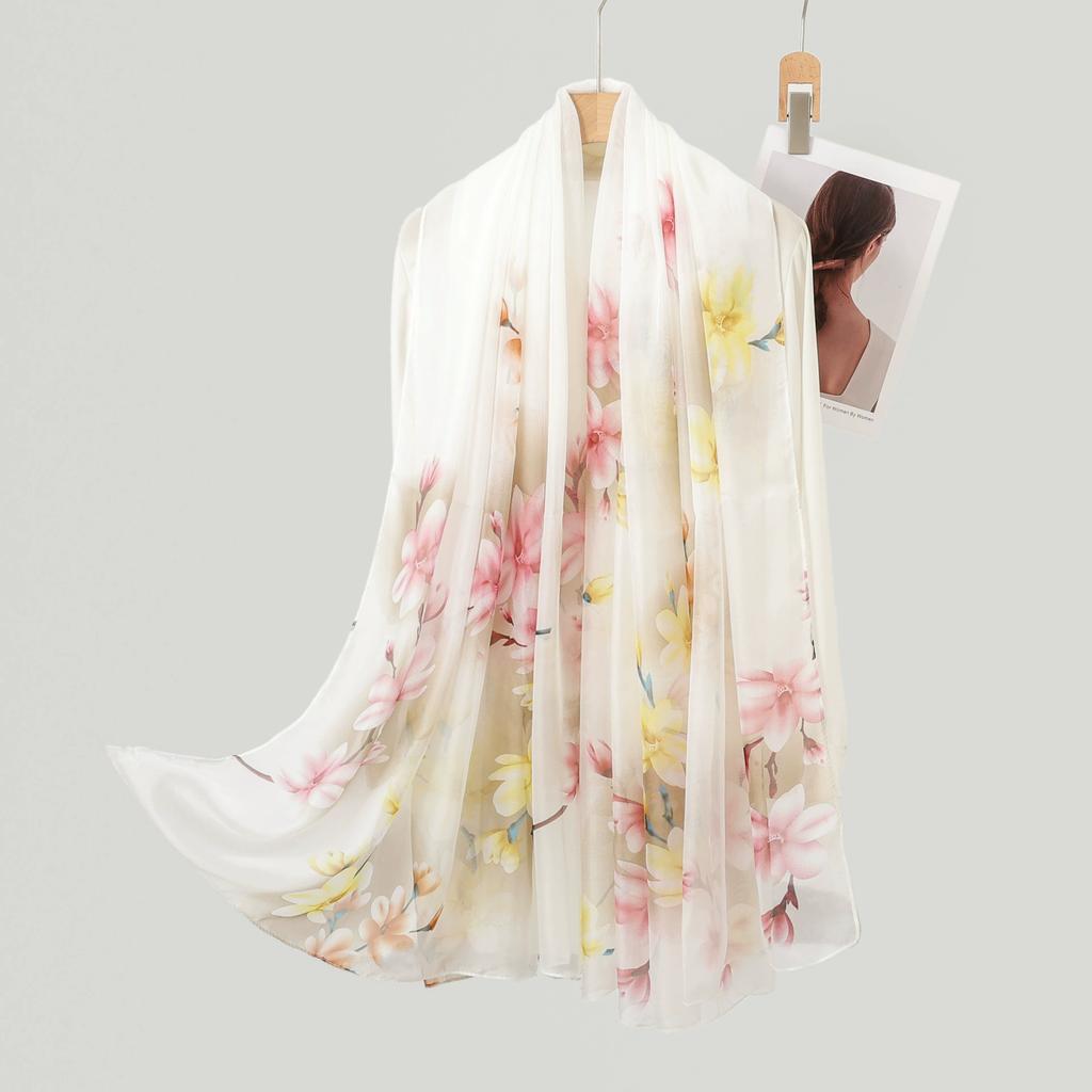 Silk Scarf Fashion Neck Oversize  Foulard Female Headbanda Luxury Hijab Women Warm Pashmina Scarves Echarpe Shawl Large Wrap