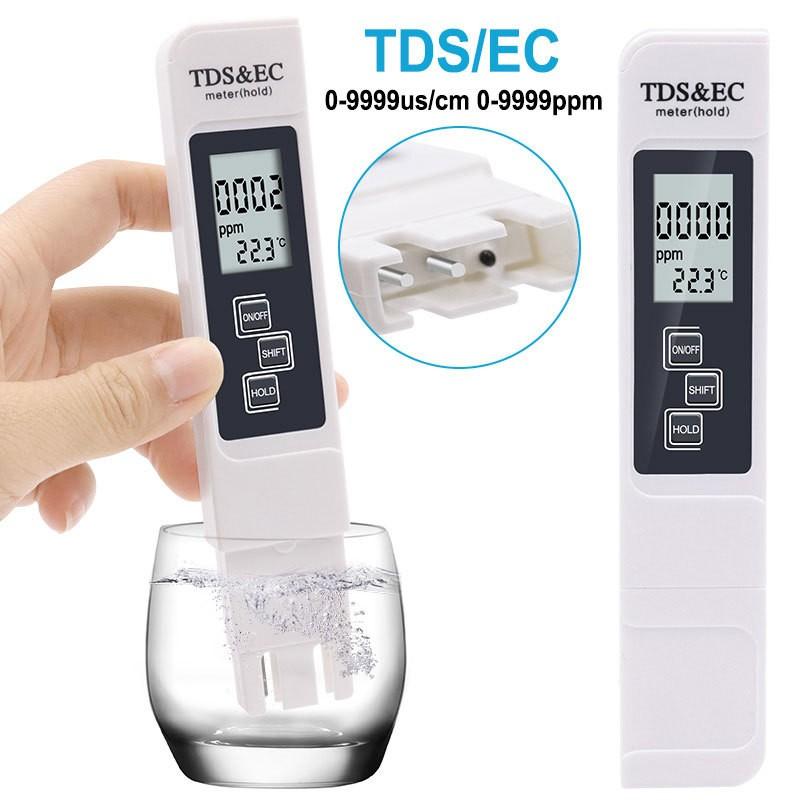 1pc White Handheld TDS Digital Water Tester High Precision Household Purified Tap Water Multifunctional Large Screen Display