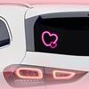 12V Heart-shaped Solar-powered Car Neon Lights LED Flexible Strip Energy Saving for Interior Roof Atmosphere