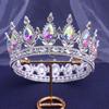 DIEZI Baroque Vintage Crystal rhinestone Full Tiara Crown For Women Girls Wedding Princess Bridal Hair Dress Party Accessories