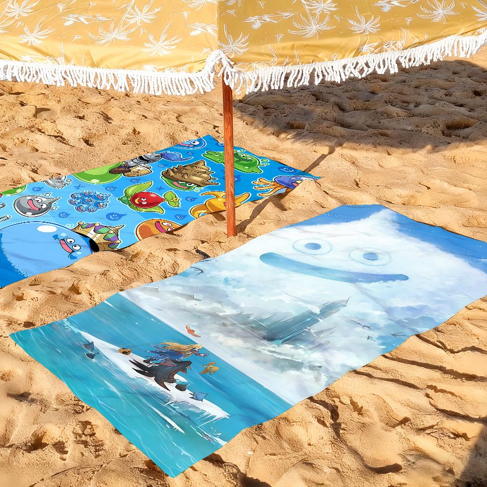 Cartoon Slime D-dragon Quest Children Towel For Beaches Yoga Studios Gyms Hot Springs Swimming Pools And Picnics
