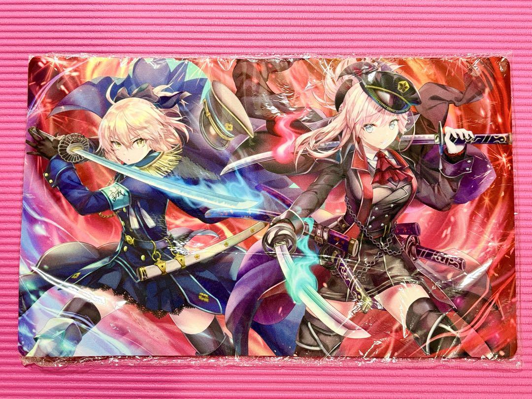 

[USED] FGO Okita Souji Miyamoto Musashi Military Uniform Midnight Blue Playmat