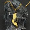 Stainless Steel Israel-Palestine Map Pendant Necklace - Fashionable and Unique Design