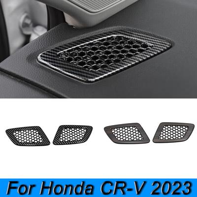 Car Front Small Air Outlet Decoration Cover Trim Sticker For Honda CR-V CRV 2023 ABS Car Styling Accessories