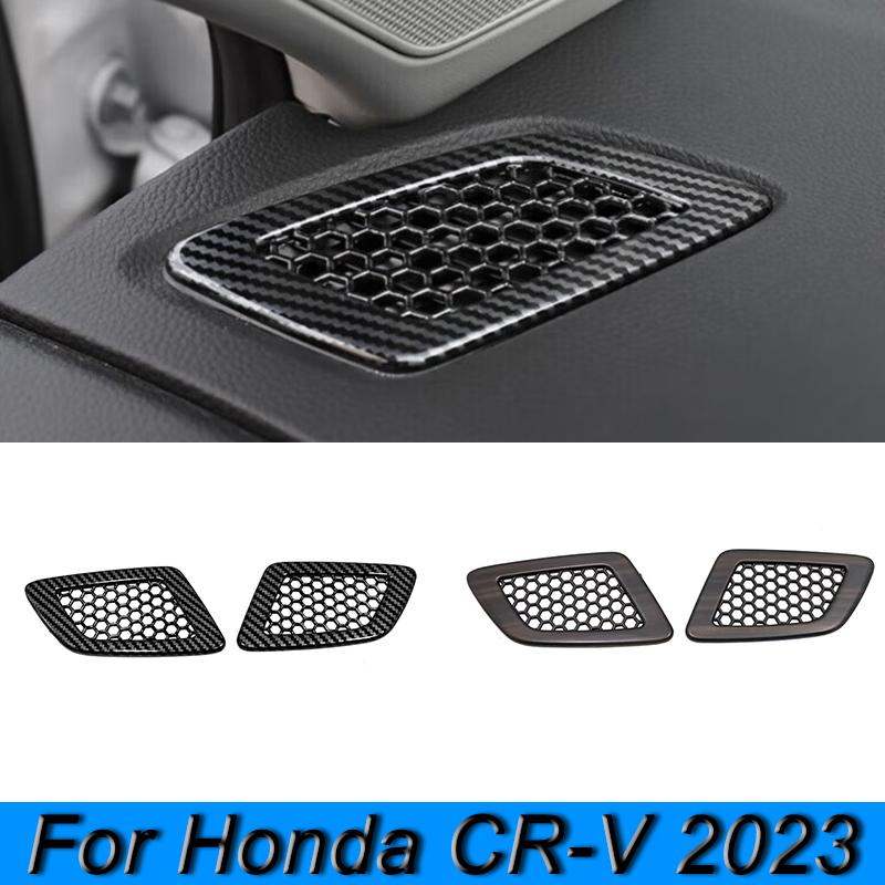 

Передняя часть автомобиля, маленькая декоративная крышка для воздуховыпускного отверстия, наклейка, наклейка для Honda CR-V CRV 2023, ABS, Стайлинг автомобиля