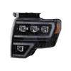 Ford Raptor F150 Headlight Assembly (08-14): LED DRL & Sequential Turn Signal Lens