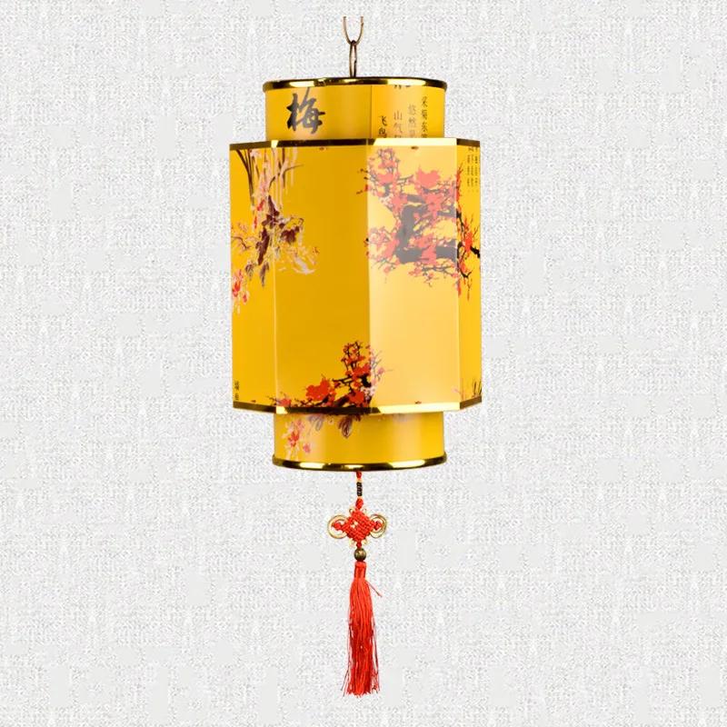 Chinese Style Hanging Lanterns Lamp PVC Waterproof Antique Palace Lanterns Retro Chinese Red Lanterns Festival New Year Decor