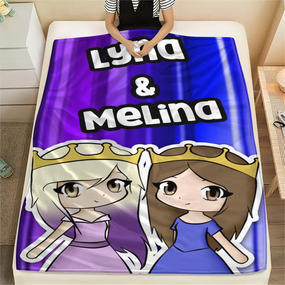 1PC Lyna Vallejos Print Flannel Blanket, High quality Comfortable for All Seasons, Home Decor, Warmth and Comfort, Perfect for Christmas Gifts 76 80cm x 120cm