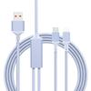 Professional Factory 100W Fast Charger Cable 0.5/1.2/2/3 Meters 2-in-1 Type-C/USB Data Transfer for iPhone Smartphone Laptop
