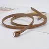 Knotted Leather Thin Belt Women'S Personality Casual Waist Chain Women'S Decorative Dress Shirt Belt