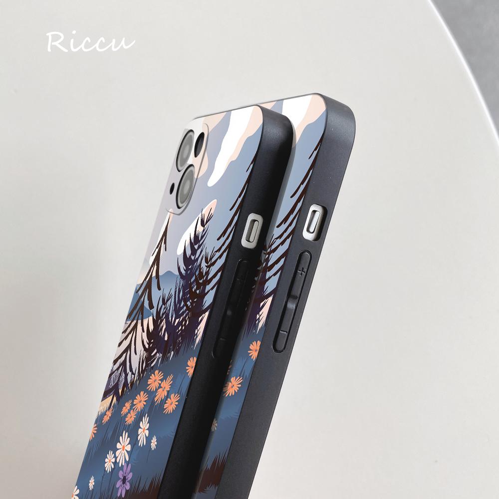 FOR IPhone Mountain Landscape Scenery Phone Case 14 11 12 Pro 8 7Plus SE X Pro 14 MAX 13 MINI XR XS Iphone 14 Soft Phone Covers