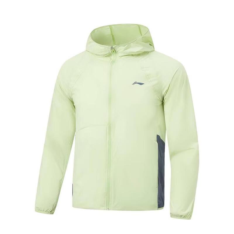 Li Ning Color Block Zipper Hooded Versatile Casual Windbreaker Men outerwear AFDW461-2 L