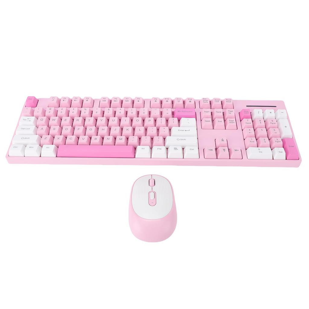 Wireless Keyboard and Mouse Combo 2.4G Wireless Plug and Play Ergonomic Keyboard and Mouse Set for Computer