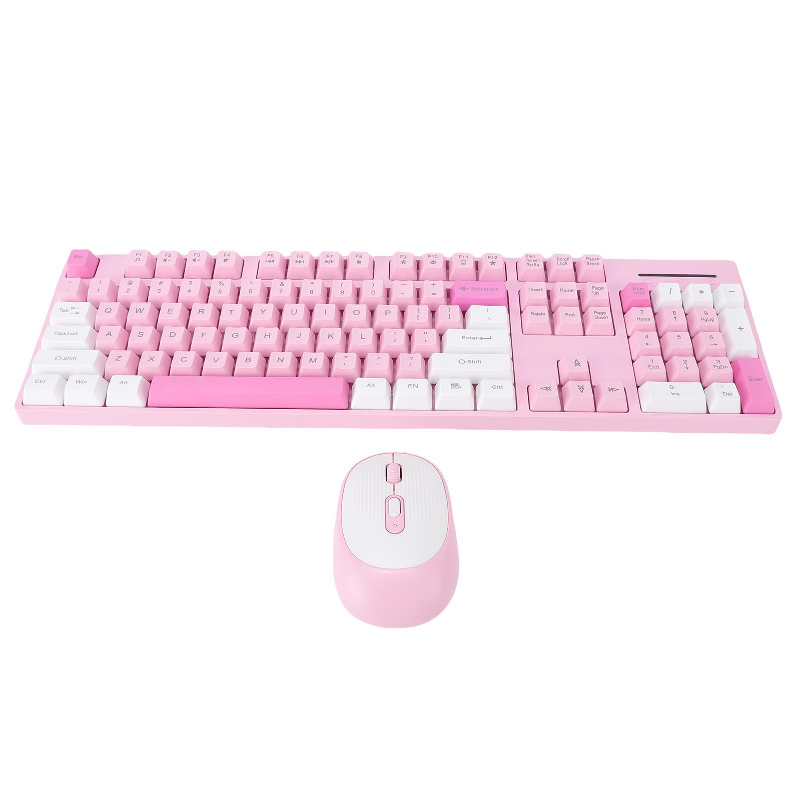 

Wireless Keyboard and Mouse Combo 2.4G Wireless Plug and Play Ergonomic Keyboard and Mouse Set for Computer