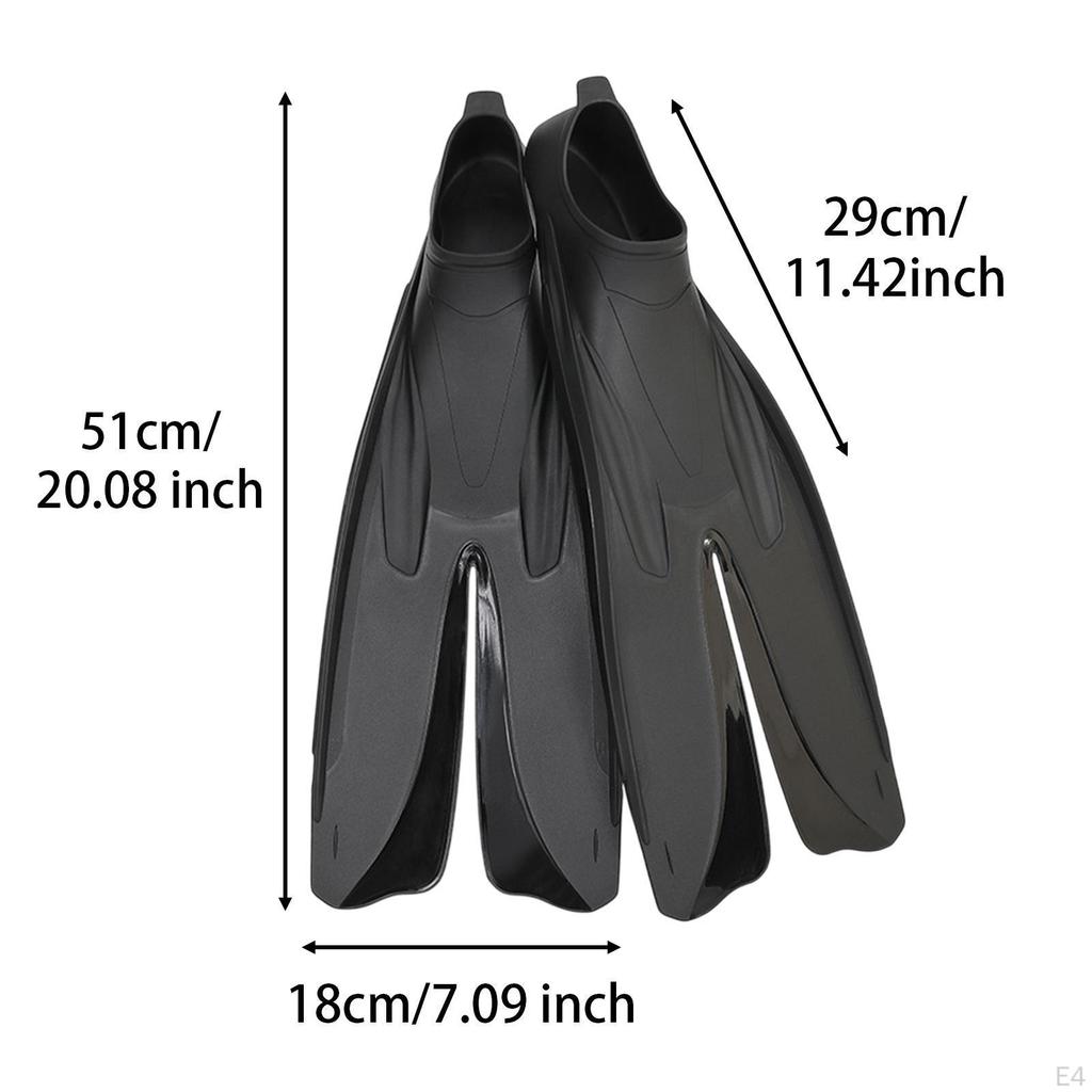 Diving Fins for Underwater Activities, Swim Flippers Adults, Portable Non Slip Gear
