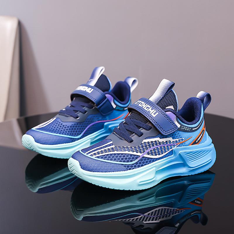 Astro Boys Running Shoes 2025 New Summer Ultra Light Children's Velcro Single Mesh Breathable Sneakers