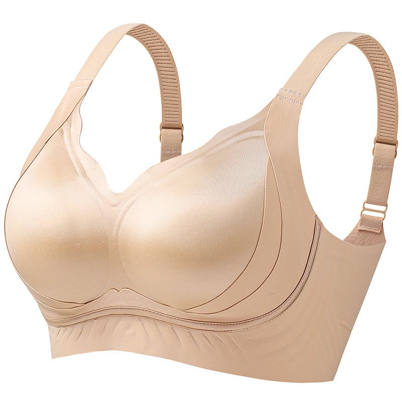 Underwear Women's Seamless Gathering Bra with Anti Sagging Support Women's Bra Simple and Smooth Surface Bra Push Up Bra