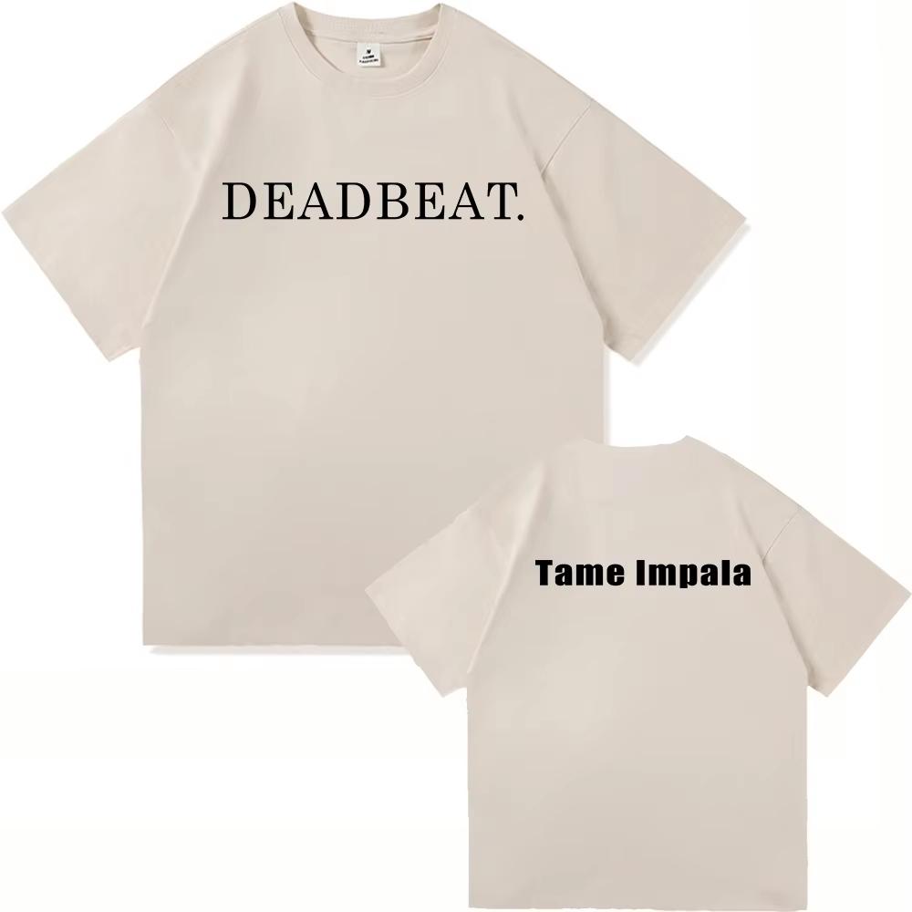 Tame Impala Deadbeat 2025 New Album Tshirt Deadbeat Tour UnisexUnisex Clothing Harajuku High Quality Clothes Cotton Tshirts