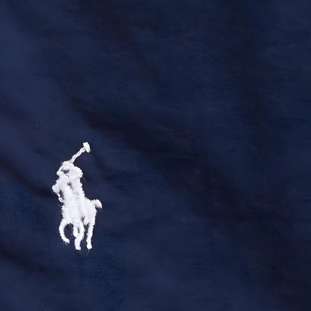 Polo Ralph Lauren Solid Color Pony Embroidered Loose Short Sleeve Shirt Men shirts Dark-Blue MNPOWOV1N820436-410