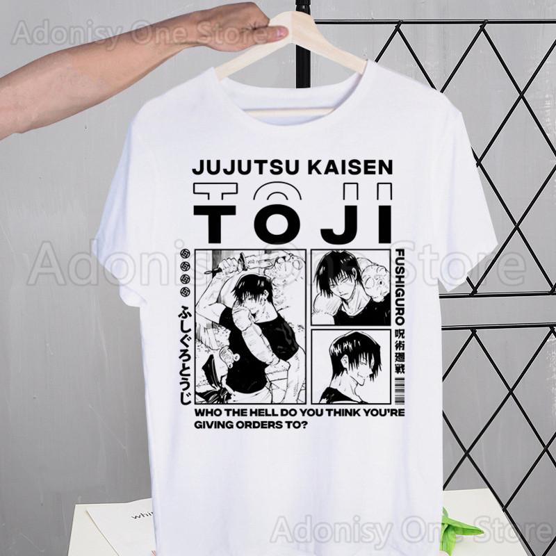 Toji Fushiguro Harajuku T-shirts Summer  Unisex/Wo Unisex Hip Hop Funny Print Tshirt Streetwear t shirts Short Sleeve Tops Shirt