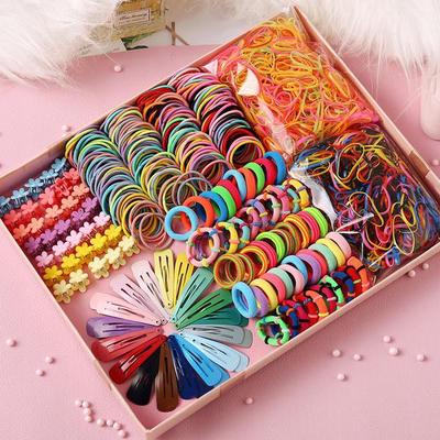 Baby Kids Elastic Hair Bands Hair Accessories Set High-quality Hairpins Rubber Band Ponytail Holder Children Headwear Hair Claws Cute  Accessories