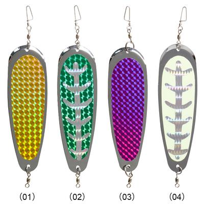 14cm Fishing Flasher Fishing Flasher Trolling Lure Reflective Fishing Spoon Lure Trout Spin Flasher Fishing Accessories