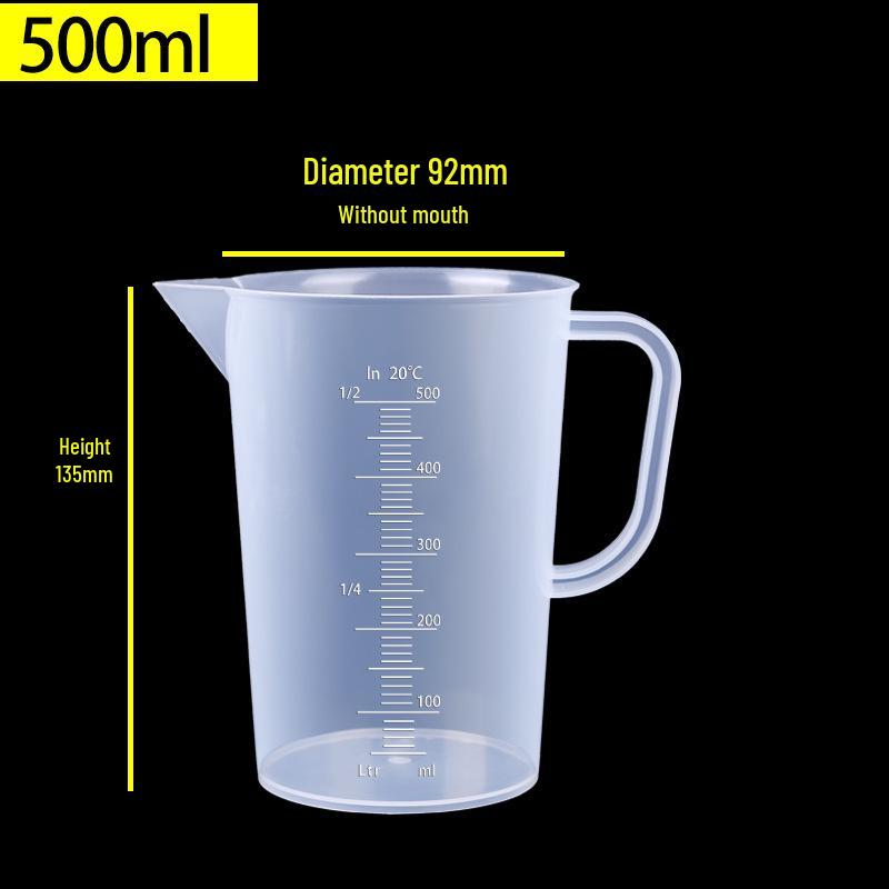 Plastic Measuring Cup with Scale for Kitchen, Baking, and Milk Tea Shops