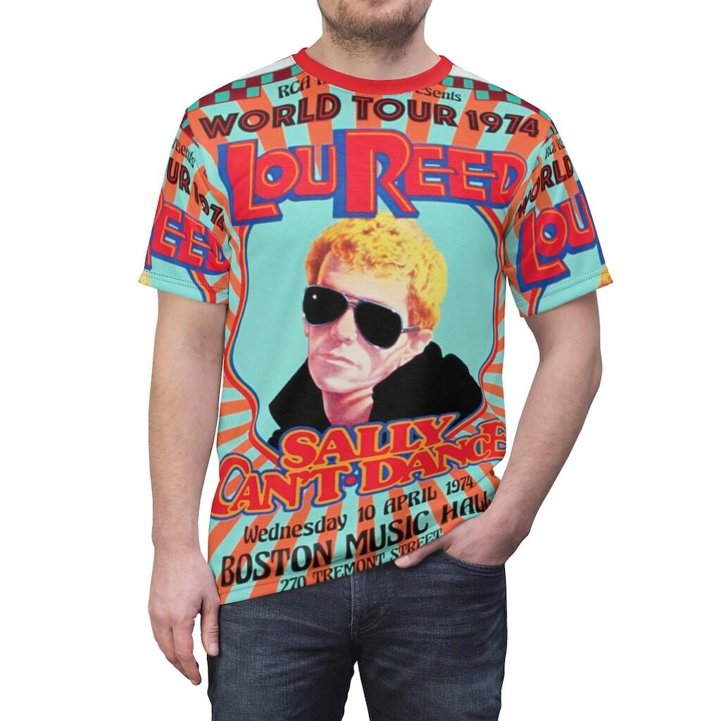 Lou Reed Sally Cant Dance Tour Poster Indie Rock Alternative Tee Shirt Unisex T-Shirt XXXXL