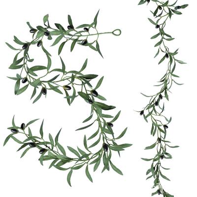 Artificial Olive Leaf Rattan Vines for Bedroom and Living Room Wall Décor