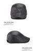 Unisex Genuine Leather Sheepskin Suede Flat Cap - Trendy Duckbill Beret for Spring, Autumn, and Winter